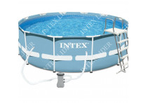 Каркасный бассейн круглый Intex 366х99см, с фильтром картриджным 2006л/ч (28718)