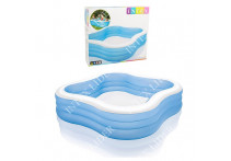 Детский квадратный бассейн INTEX, 229х229х56 см, Семейная купальня от 6 лет 57495