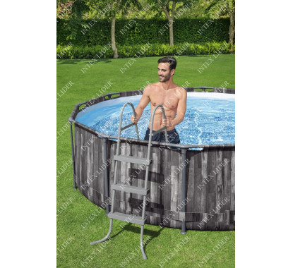 Круглый каркасный бассейн Bestway, 427х107см+фильтр-насос (5614Z)