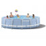 26726 Каркасный бассейн круглый INTEX Prism Frame Pool 457х122+фильтр-насос картр. 3785 л/ч